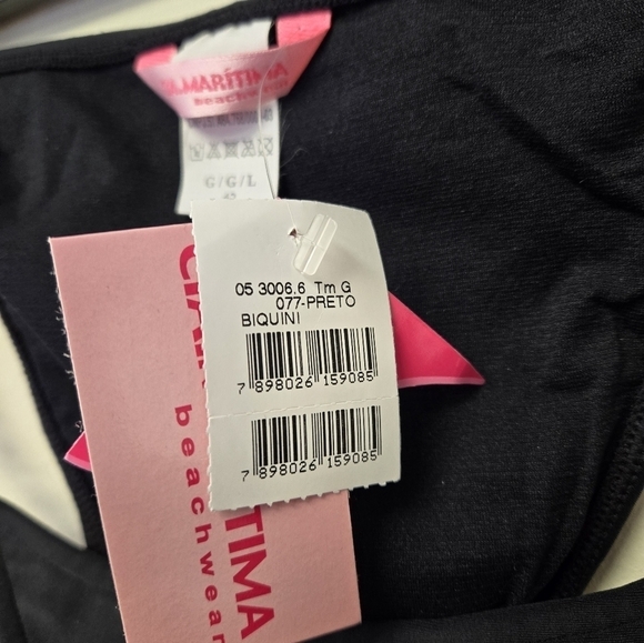 Cia.maritima Gold Seashell Black Bikini Set L - Picture 10 of 11